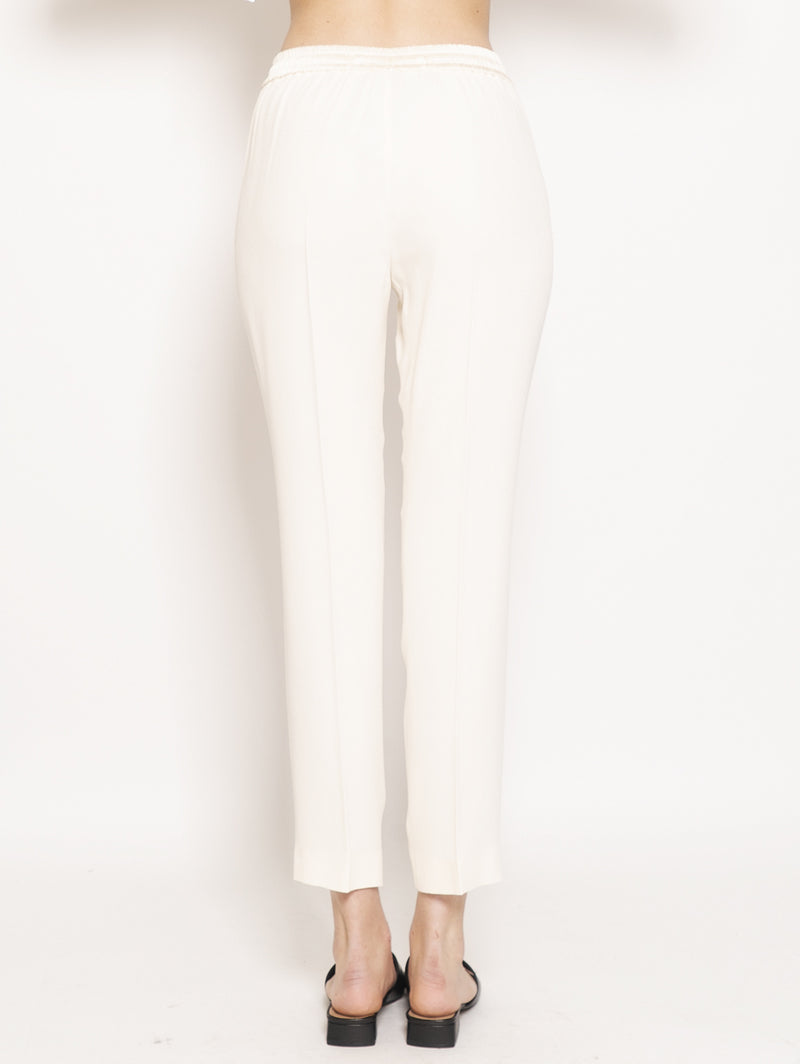 Pantaloni con Coulisse Bianco