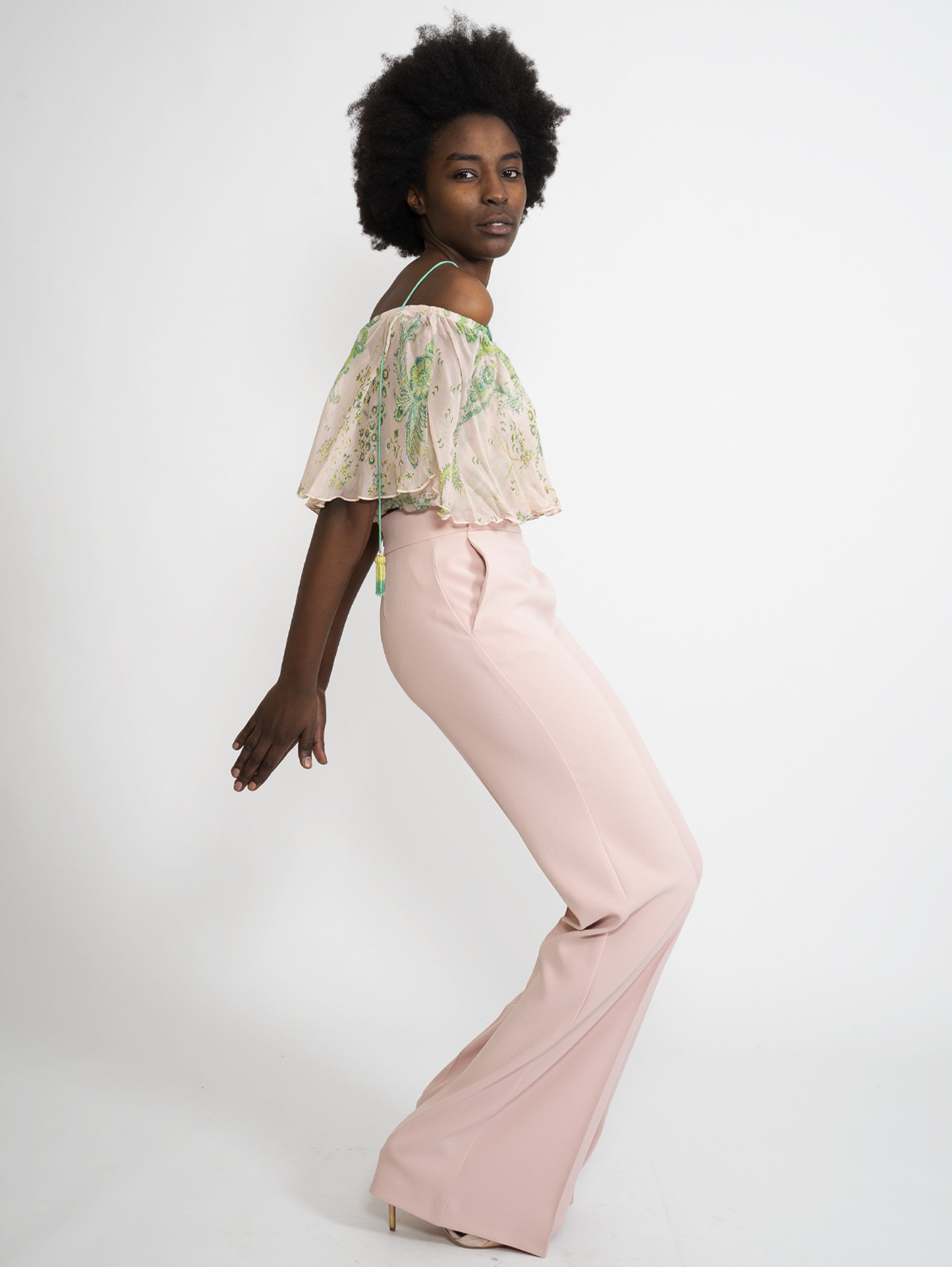 Pink / Green Cashmere Print Bodysuit