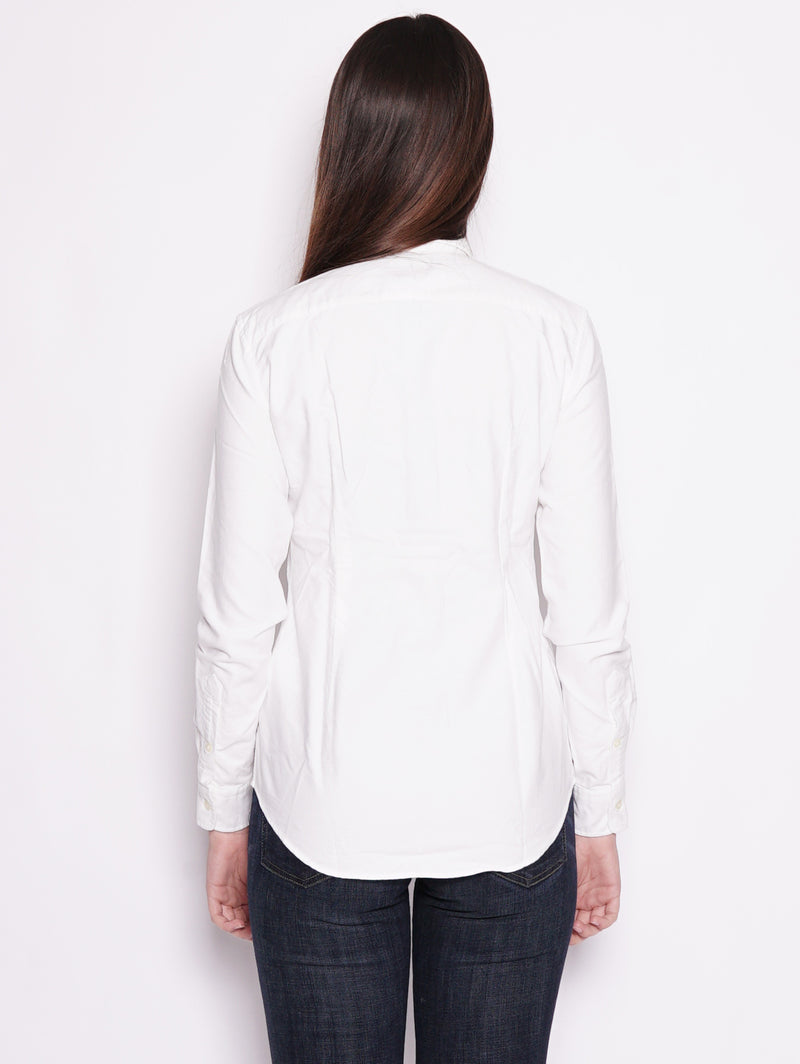 Camicia Oxford in cotone Custom-Fit Bianco-Camicie-RALPH LAUREN-TRYME Shop