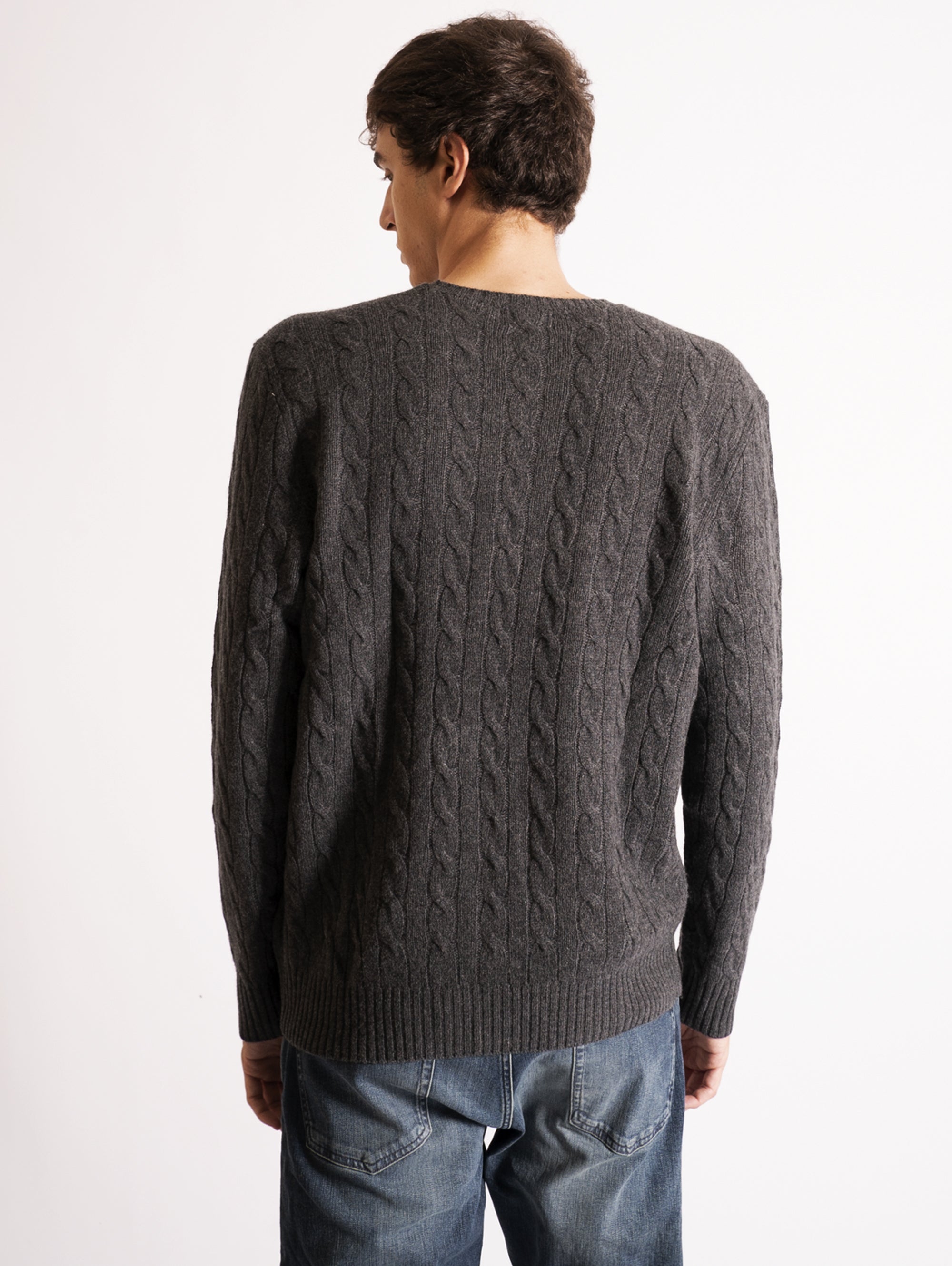 Gray Cable Knit