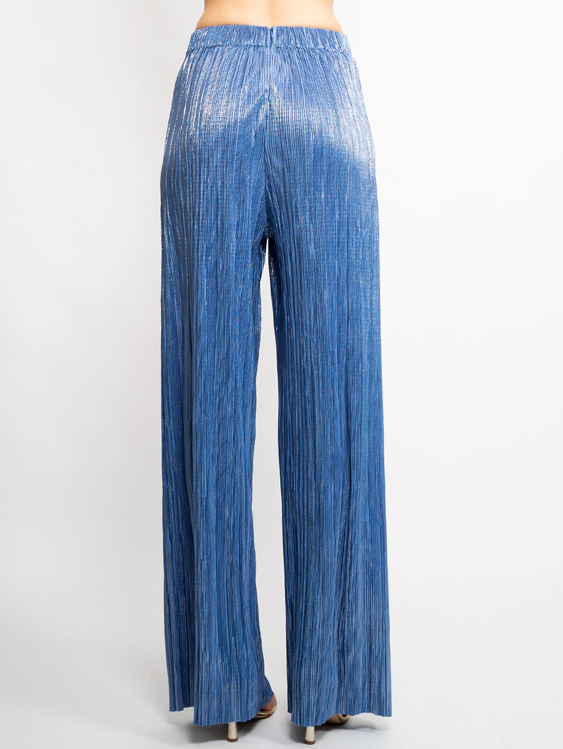 Pantaloni Plissé Blu