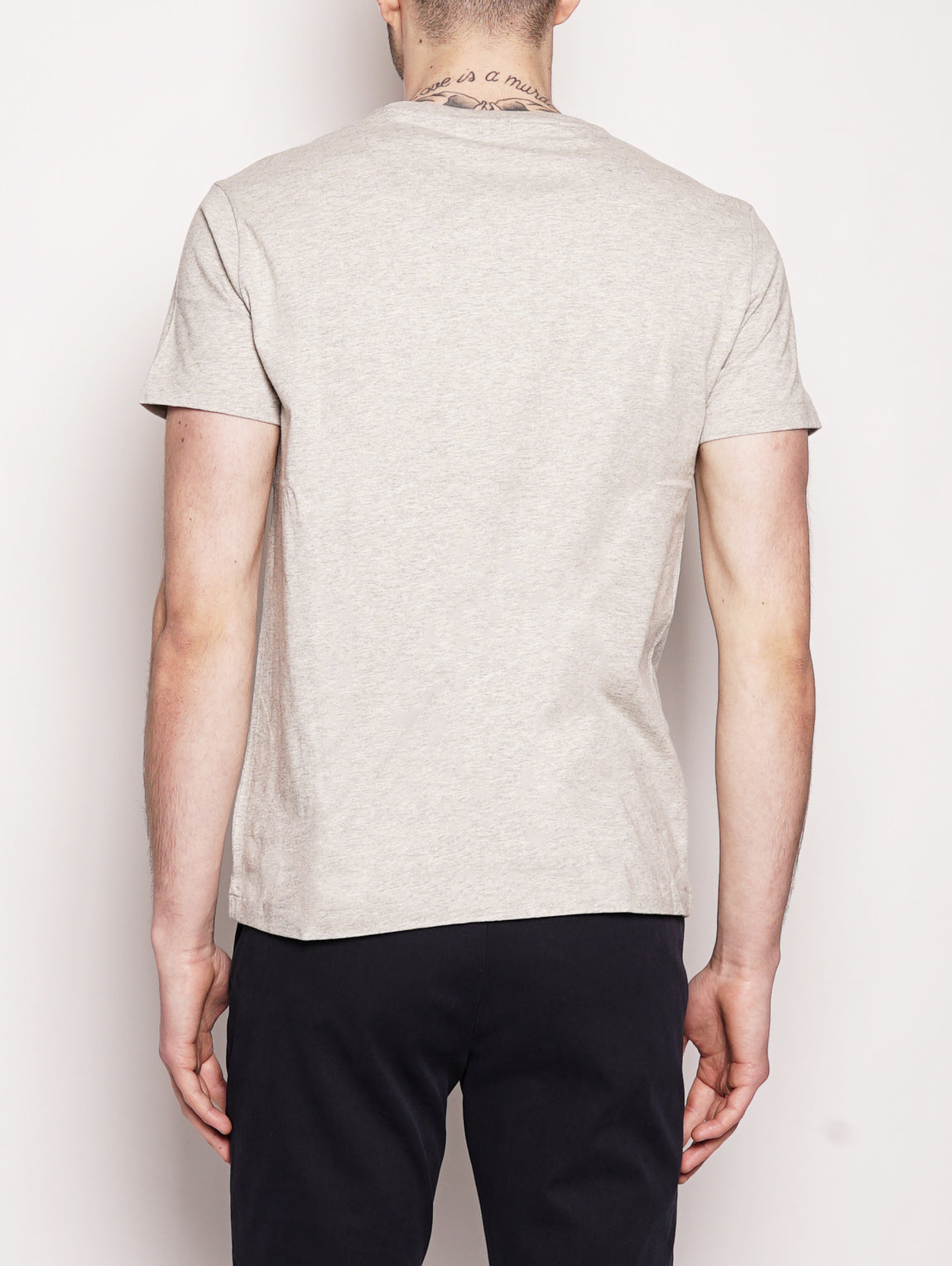 Maglietta in cotone Custom Slim-Fit Grigio-T-shirt-RALPH LAUREN-TRYME Shop