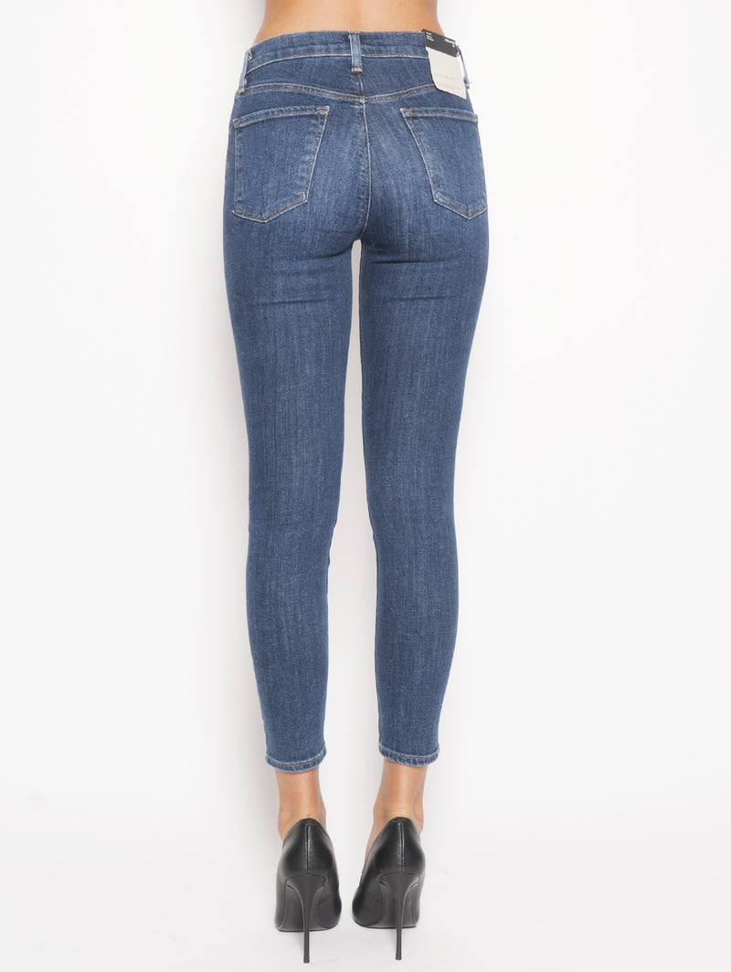 Jeans Alana High Rise Crop Skinny Blu