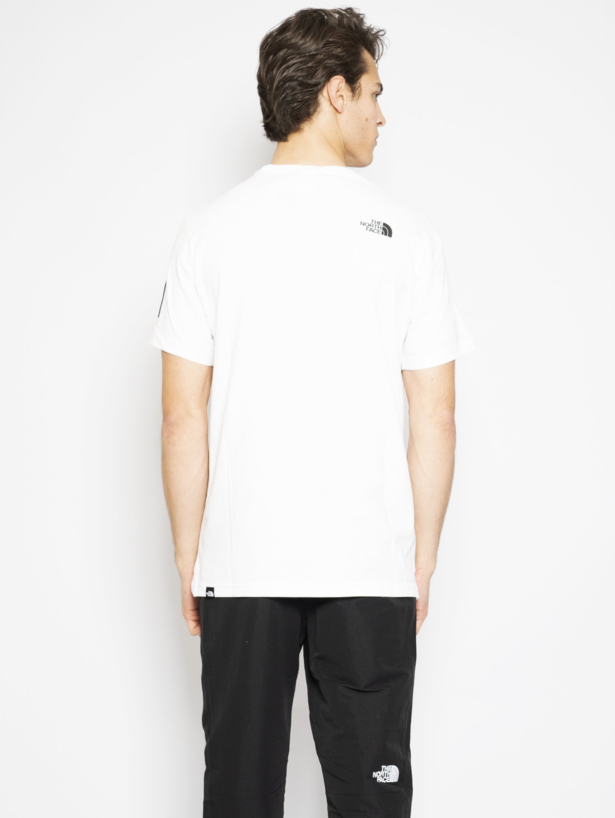 T-Shirt mit Maxi Logo Bianco