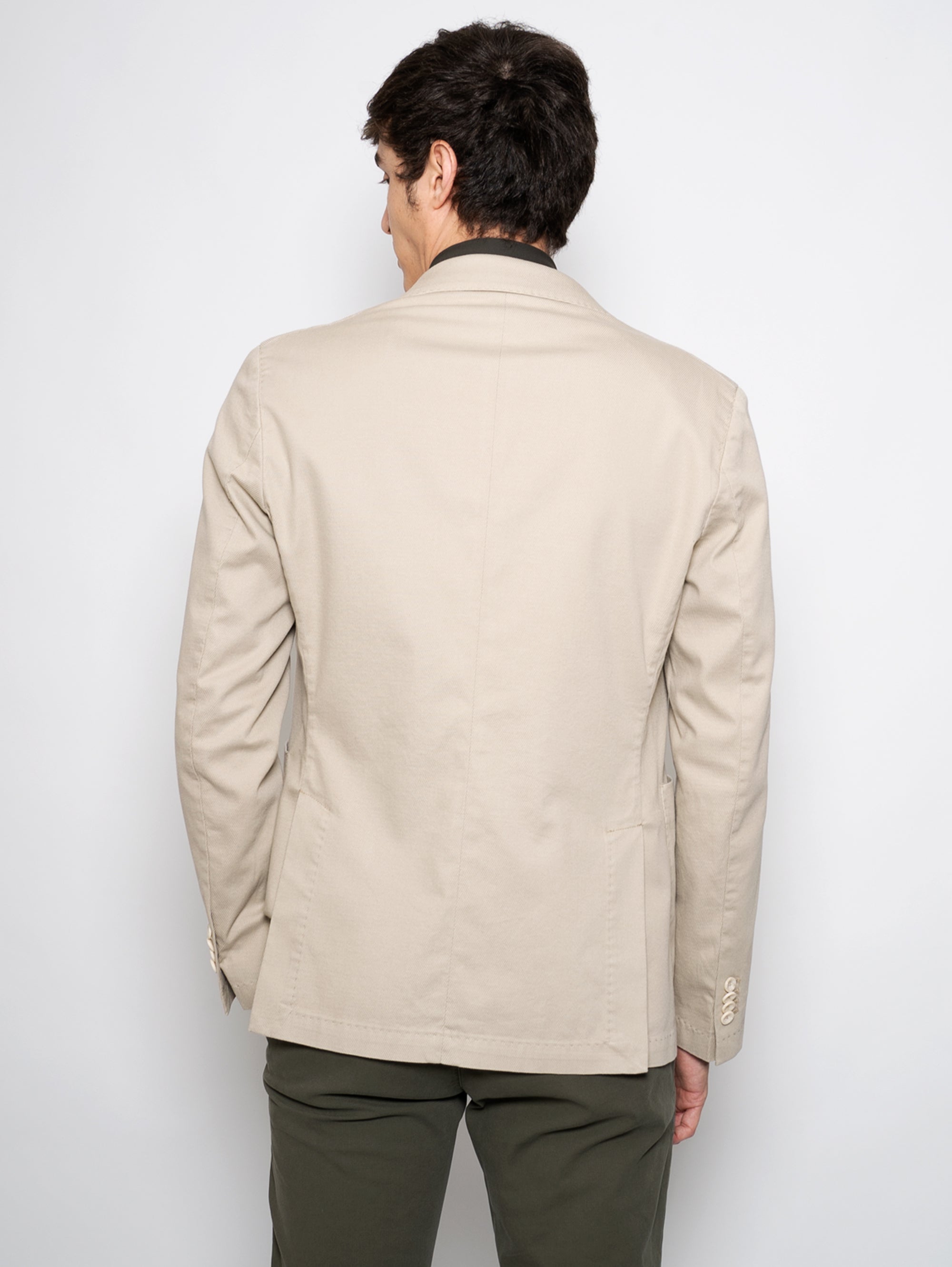 Beige Woven Cotton Jacket
