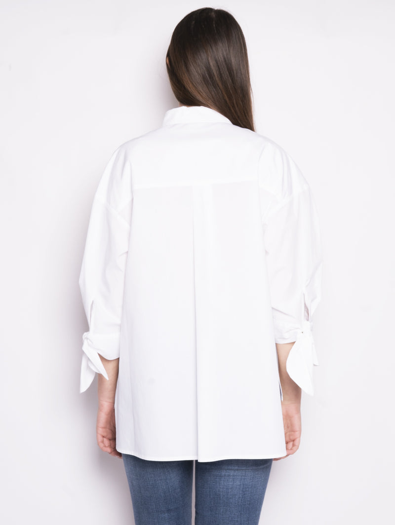 Camicia in popeline - Facile Bianco-Camicie-Pinko-TRYME Shop