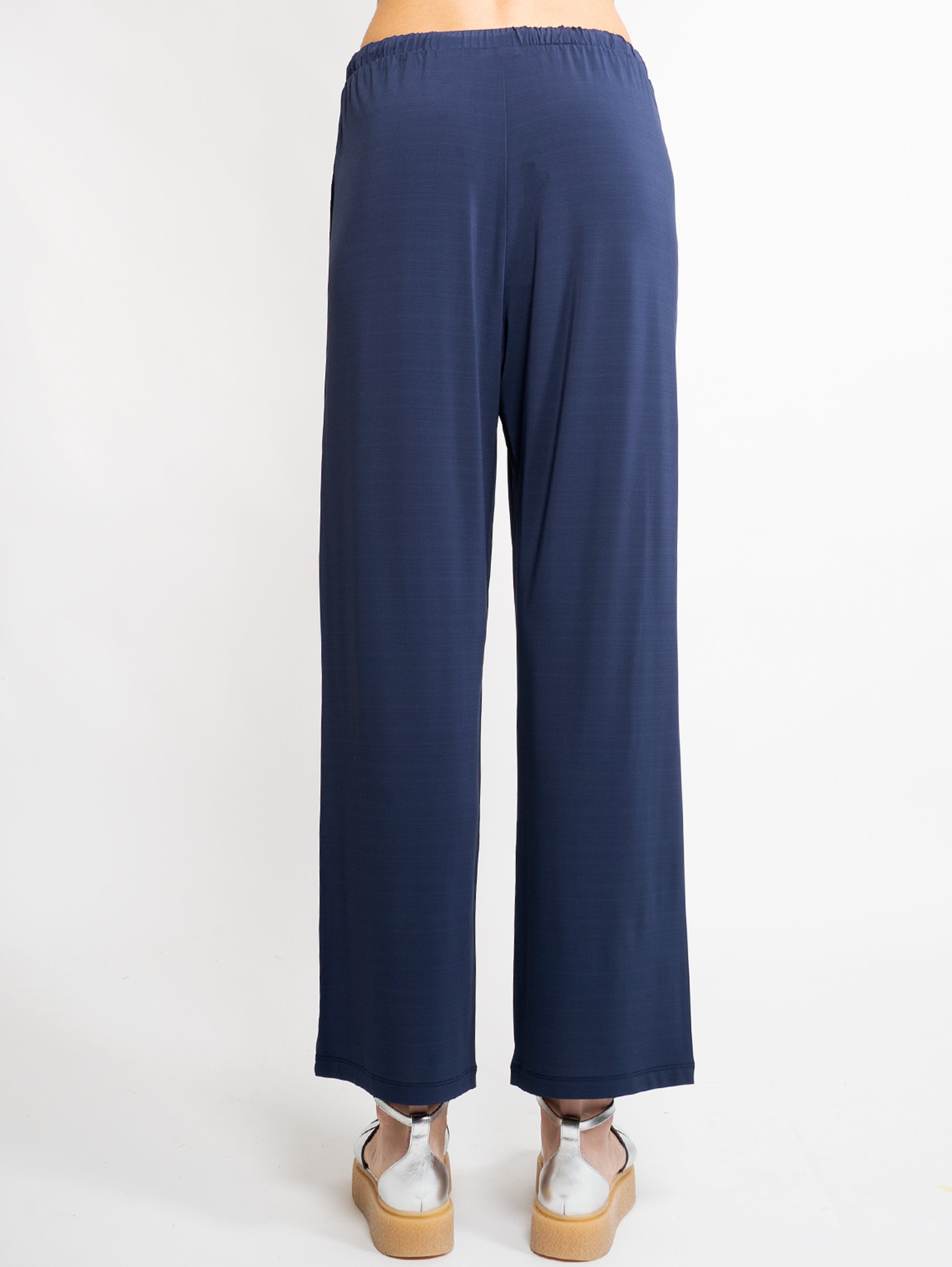 Pantaloni in Viscosa Blu