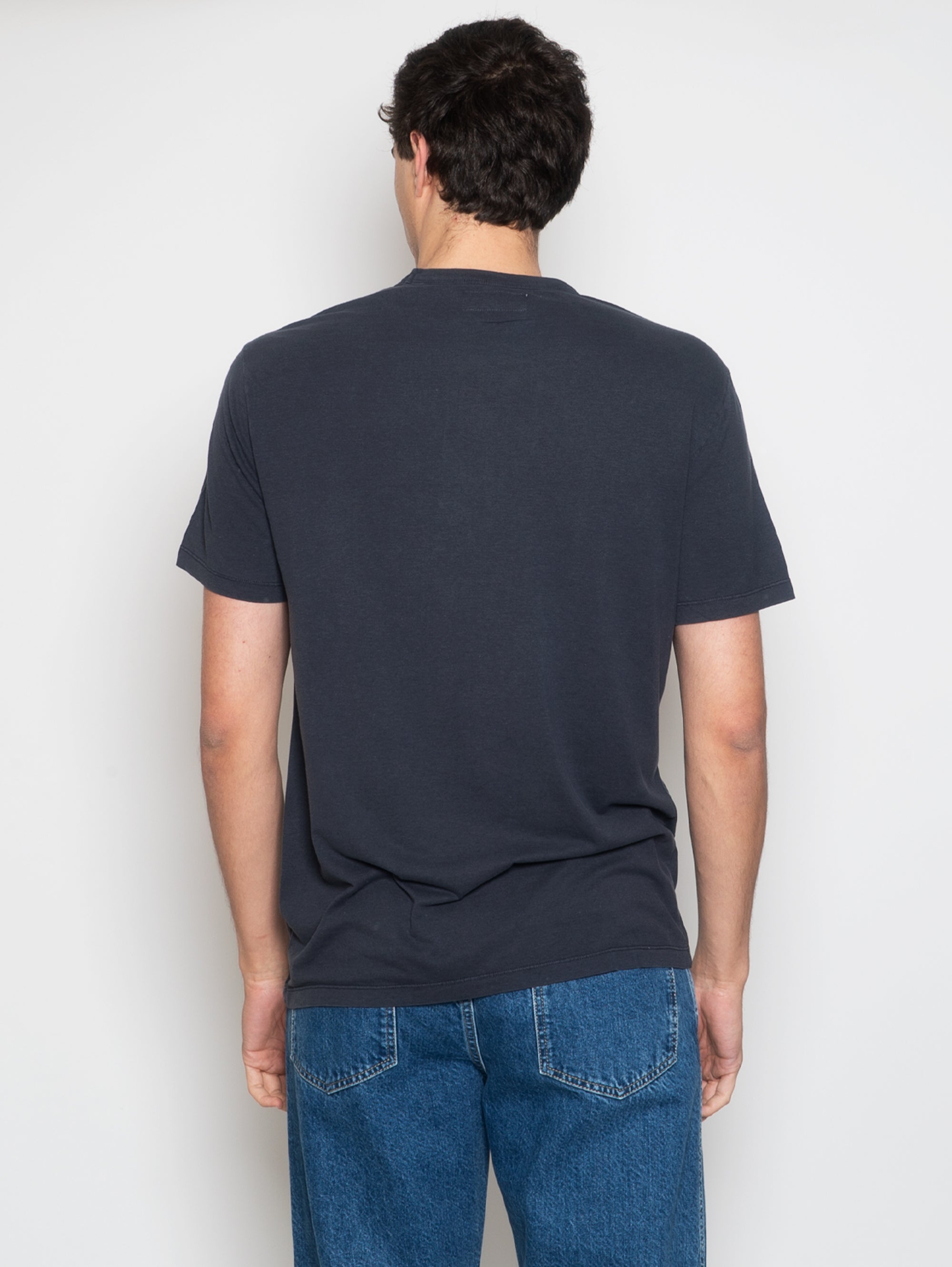 Midnight Blue T-shirt with Patch Pocket