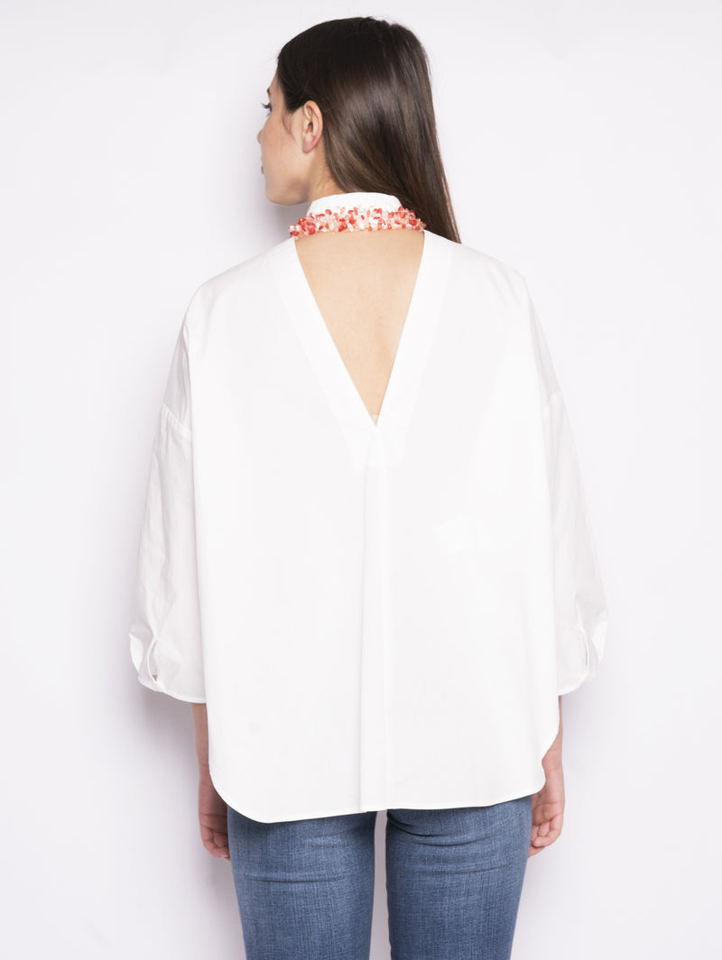 Camicia con pietre - Reggente Bianco-Camicie-Pinko-TRYME Shop