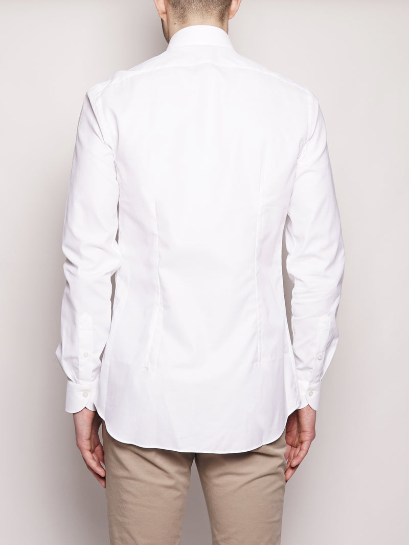 Camicia cotone operato 513ML 21124 Bianco-Camicie-XACUS-TRYME Shop
