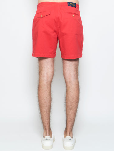 Baumwollshorts mit Kordel Rot