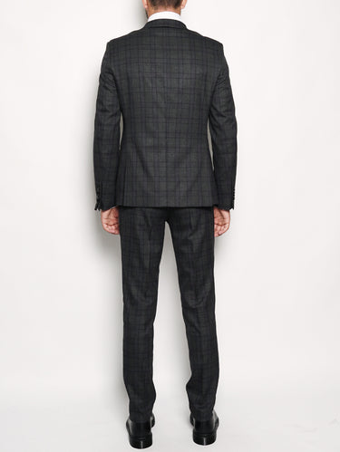 Abito con motivo Principe di Galles Grigio-Completi-MANUEL RITZ-TRYME Shop