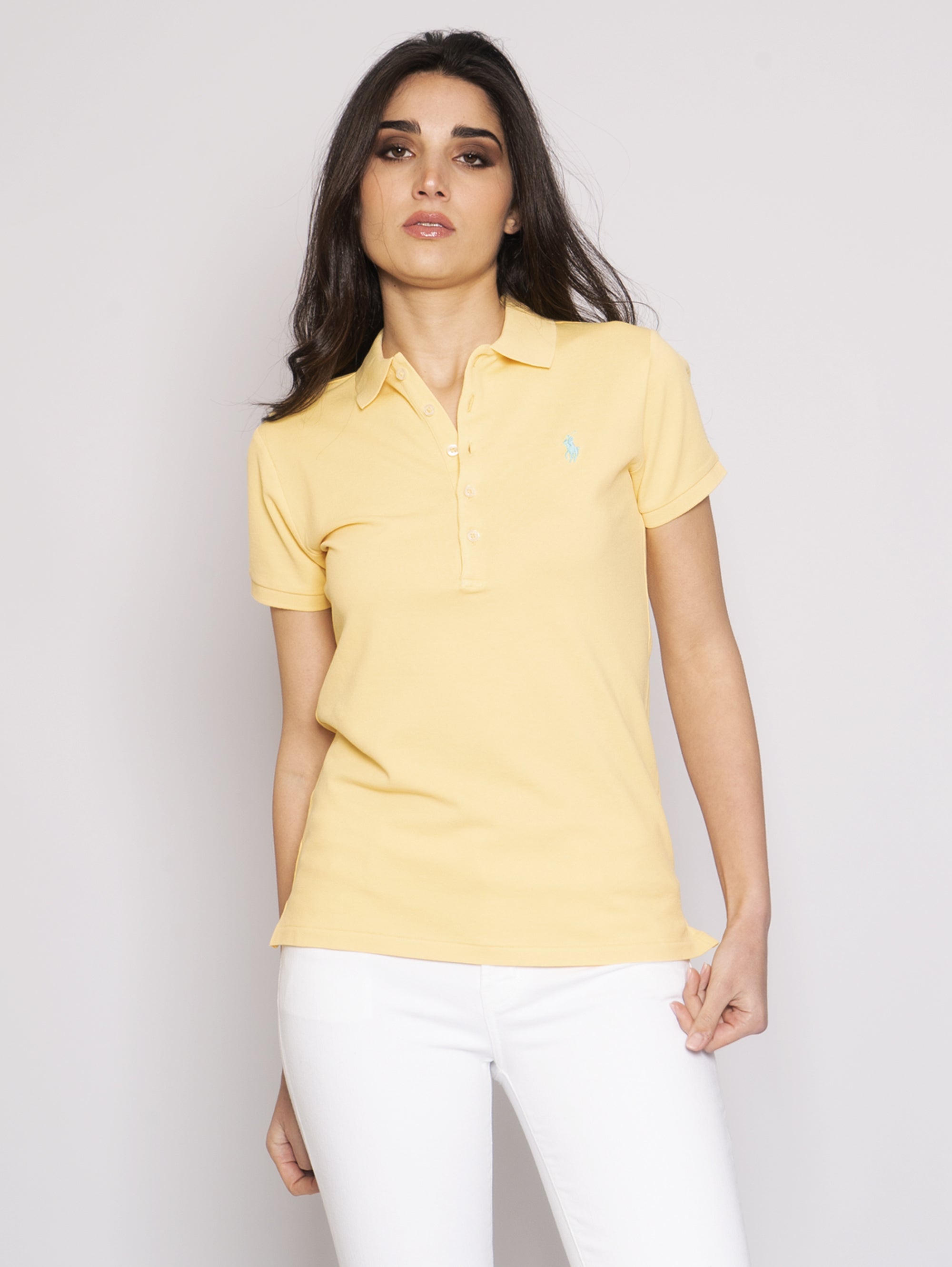 RALPH LAUREN-Polo Skinny Fit Giallo-TRYME Shop