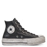 CONVERSE-Sneaker con Platform in Pelle Chuck Taylor - Nero-TRYME Shop