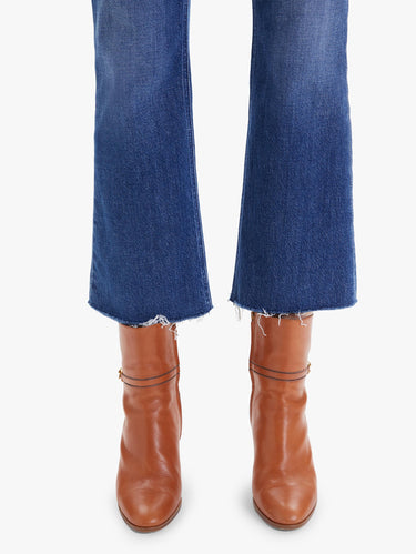 Jeans mit ausgestelltem Bein Blau