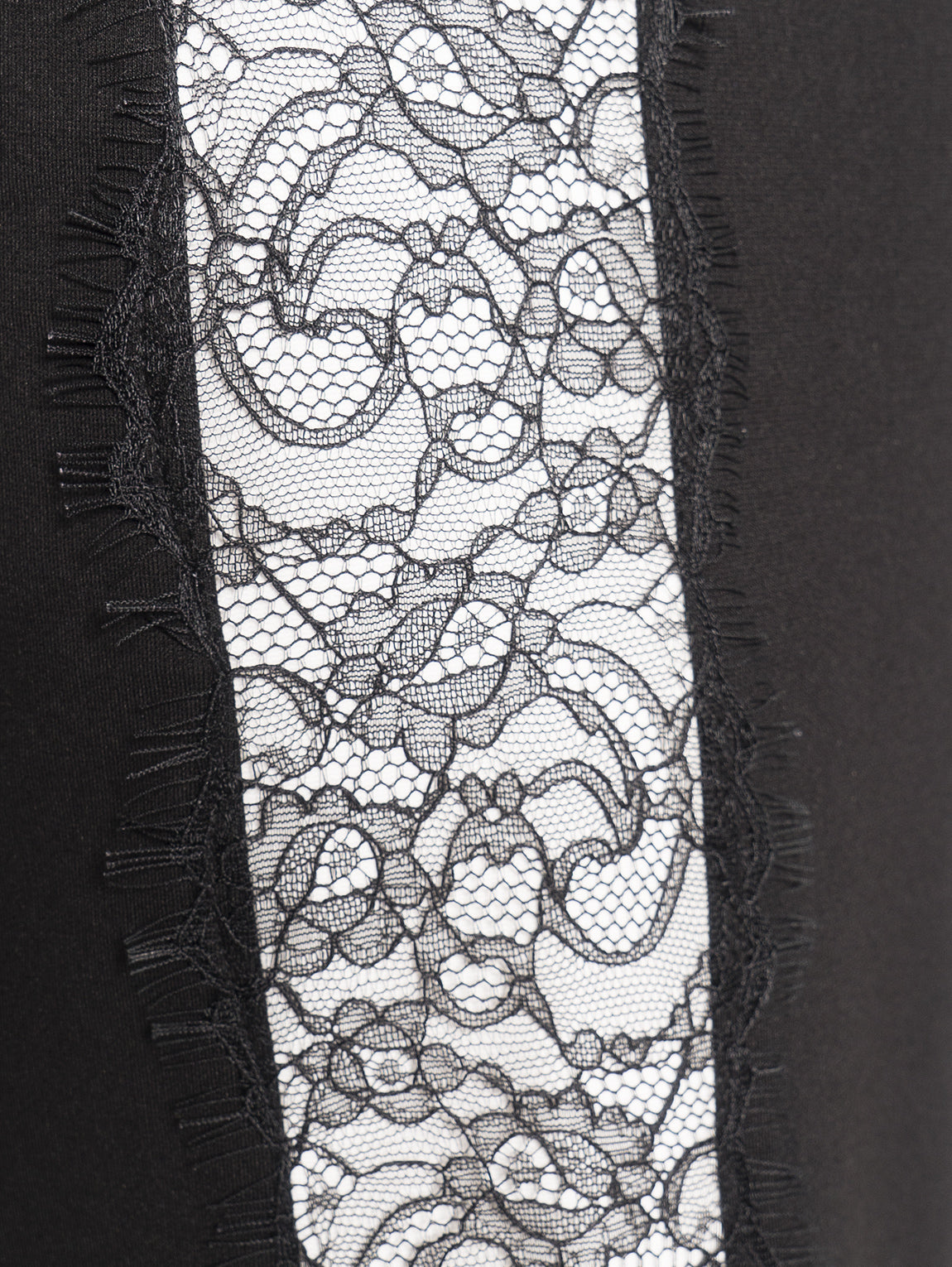 Pants with black lace