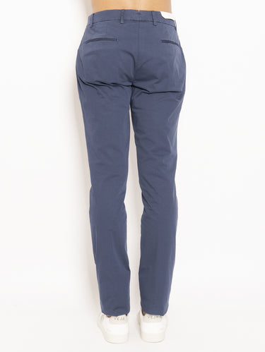 Pantalon chino cinq poches bleu