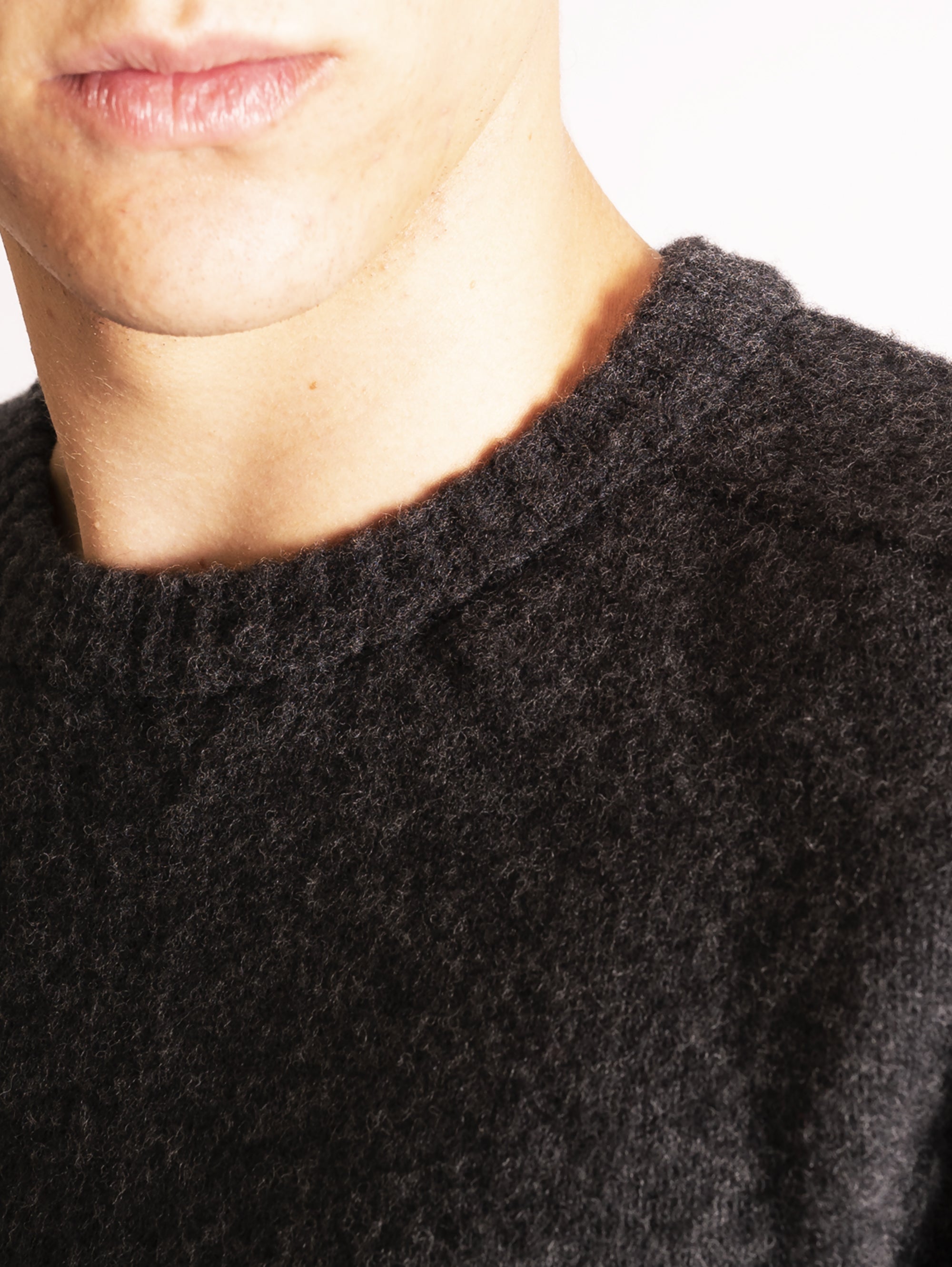 Anthracite Extrafine Wool Sweater