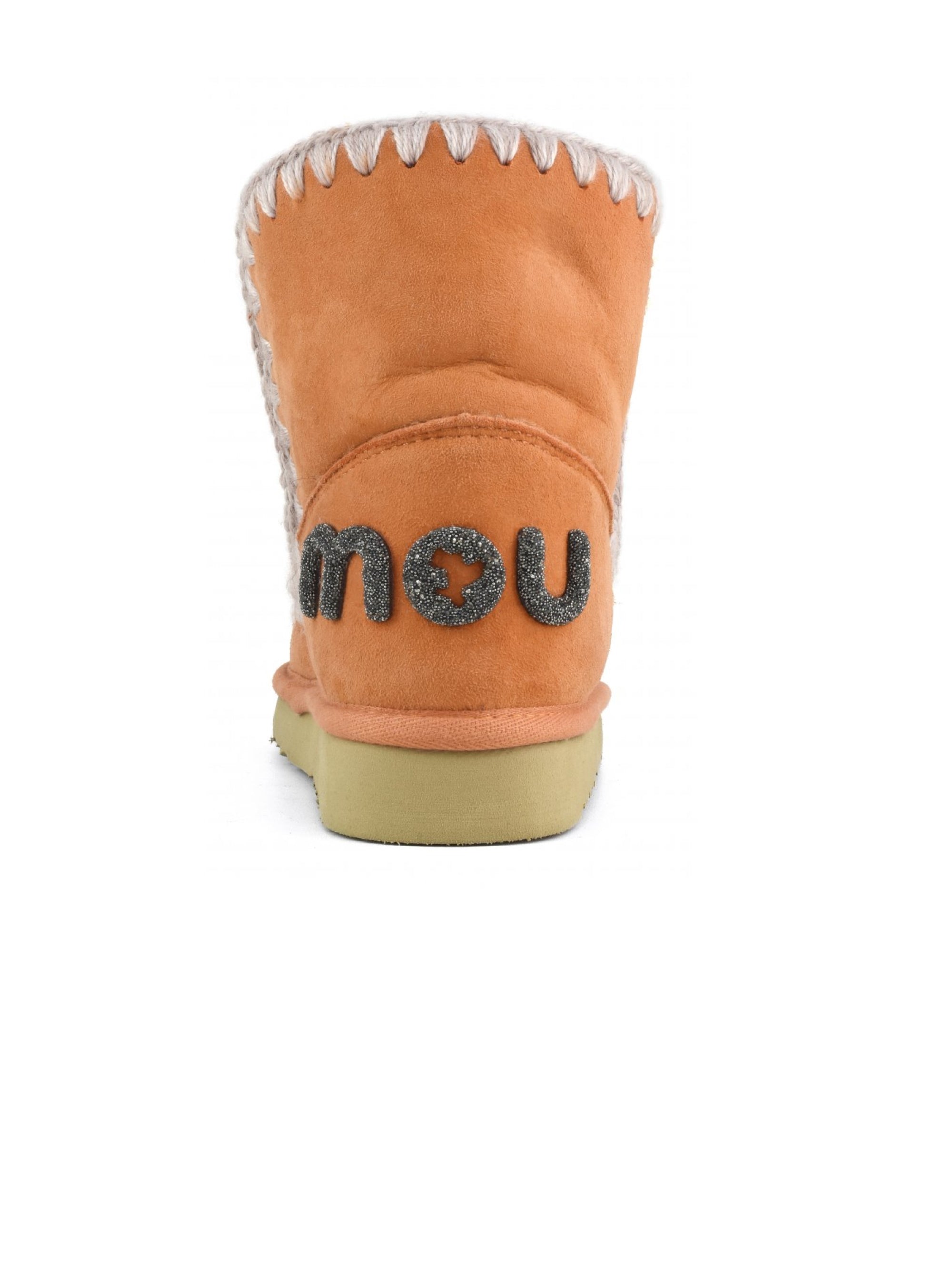 Eskimo 18 Sheepskin Ankle Boot with Orange Glitter Logo