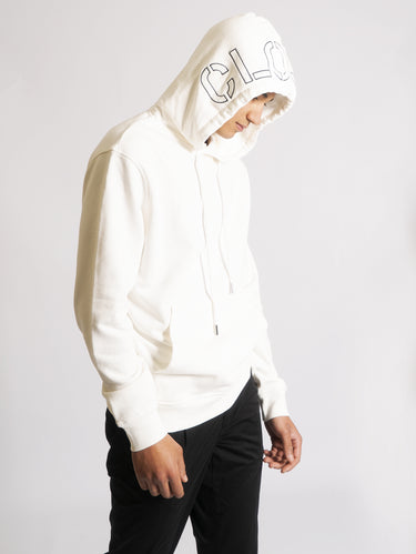 Felpa con Cappuccio Ivory