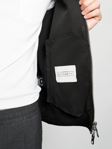 Jacke aus Leder Schwarz