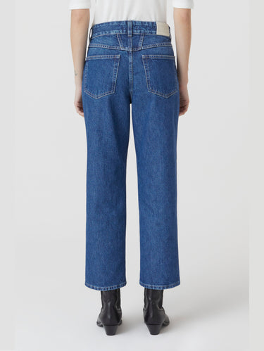 Slim Fit Denim aus Baumwoll-Twill Blau