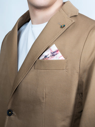 Jacke aus Baumwolle Kamel