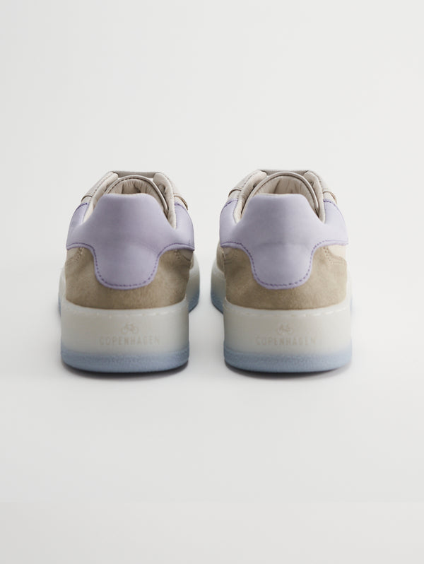 Sneakers con Suola a Contrasto Blu/beige