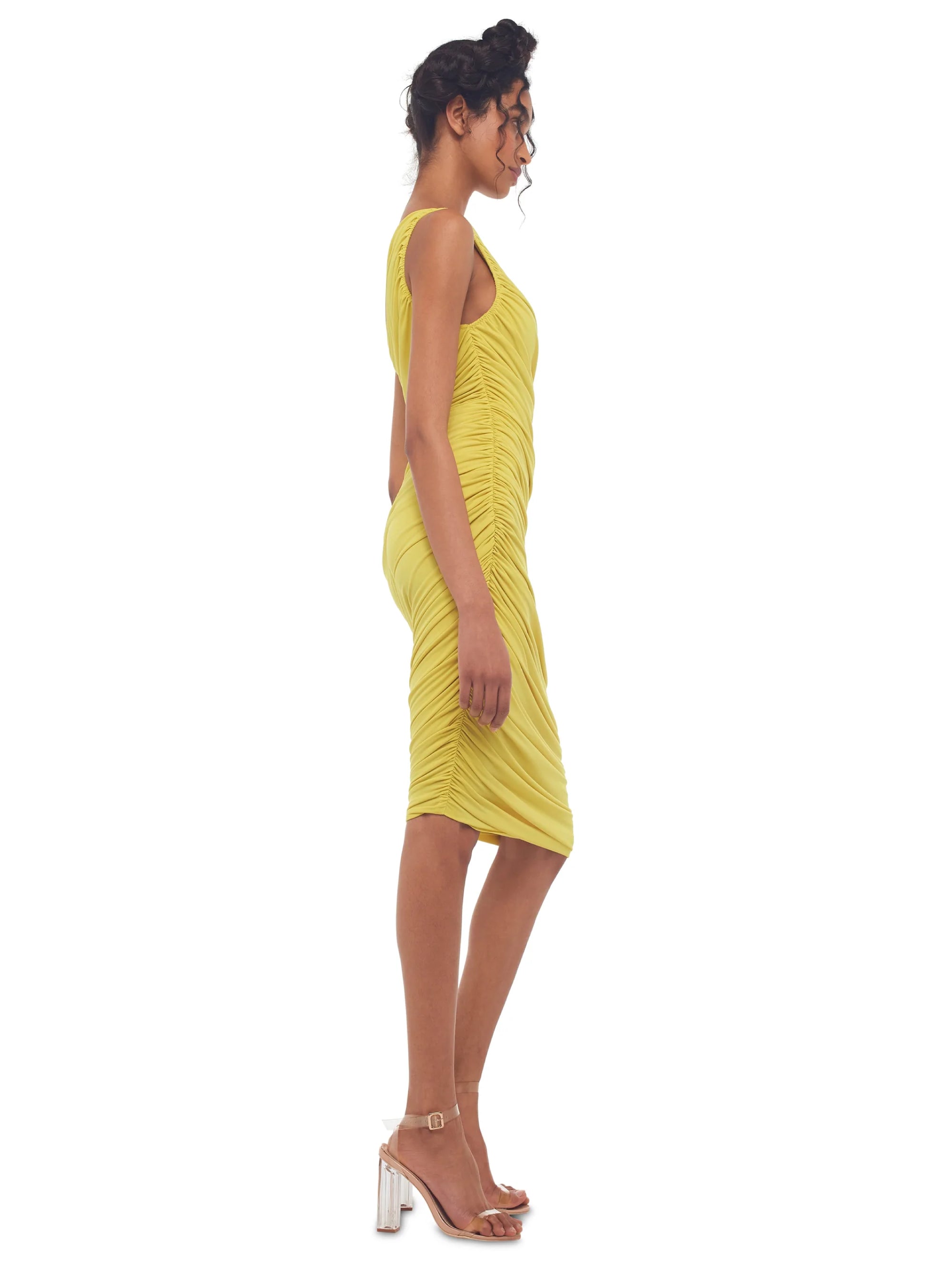 Yellow One Shoulder Dress