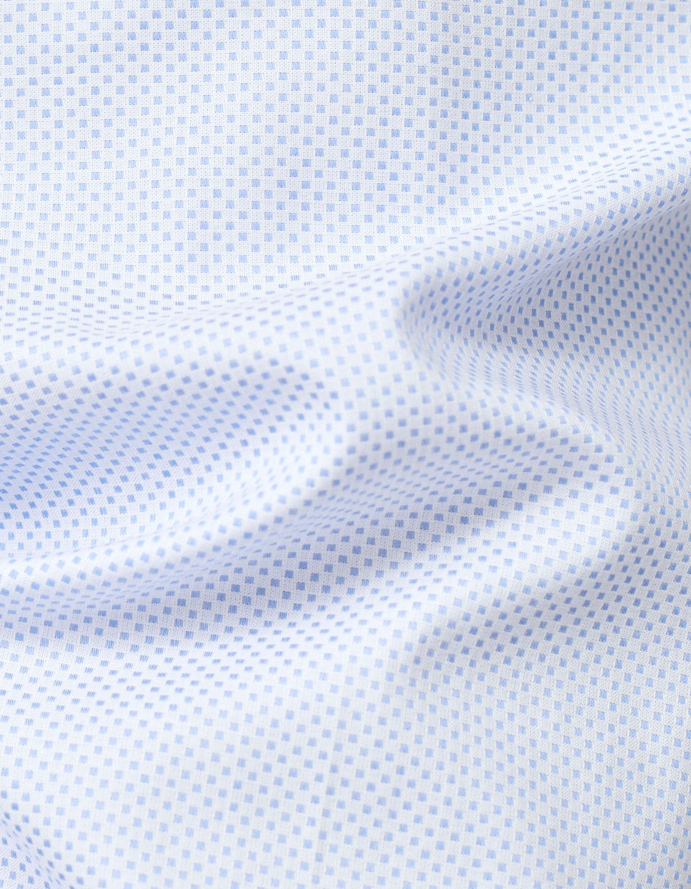Blue Micro Pattern Active Fabric Shirt