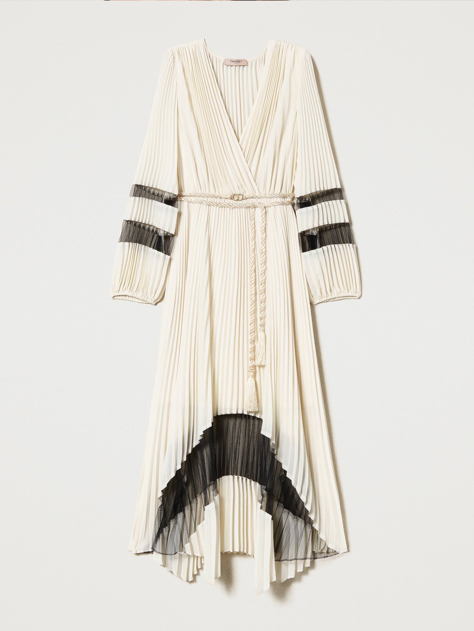 Vestito Chemisier Vestito Twin Set Righe Vestito Lungo Abito A