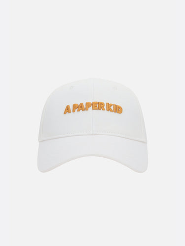 Baseballpet met Geborduurd Logo Crème