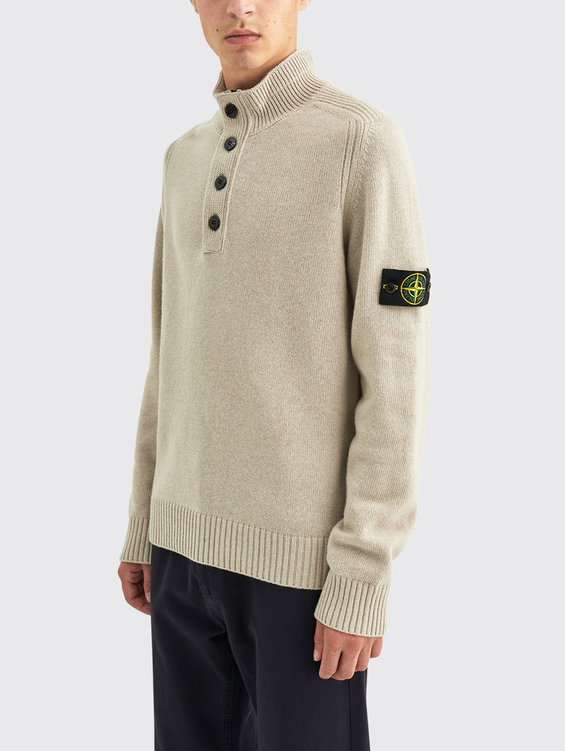 Stone island half zip & button knit Clearance