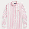 RALPH LAUREN-Camicia a Righe Custom Fit Rosa/Bianco-TRYME Shop