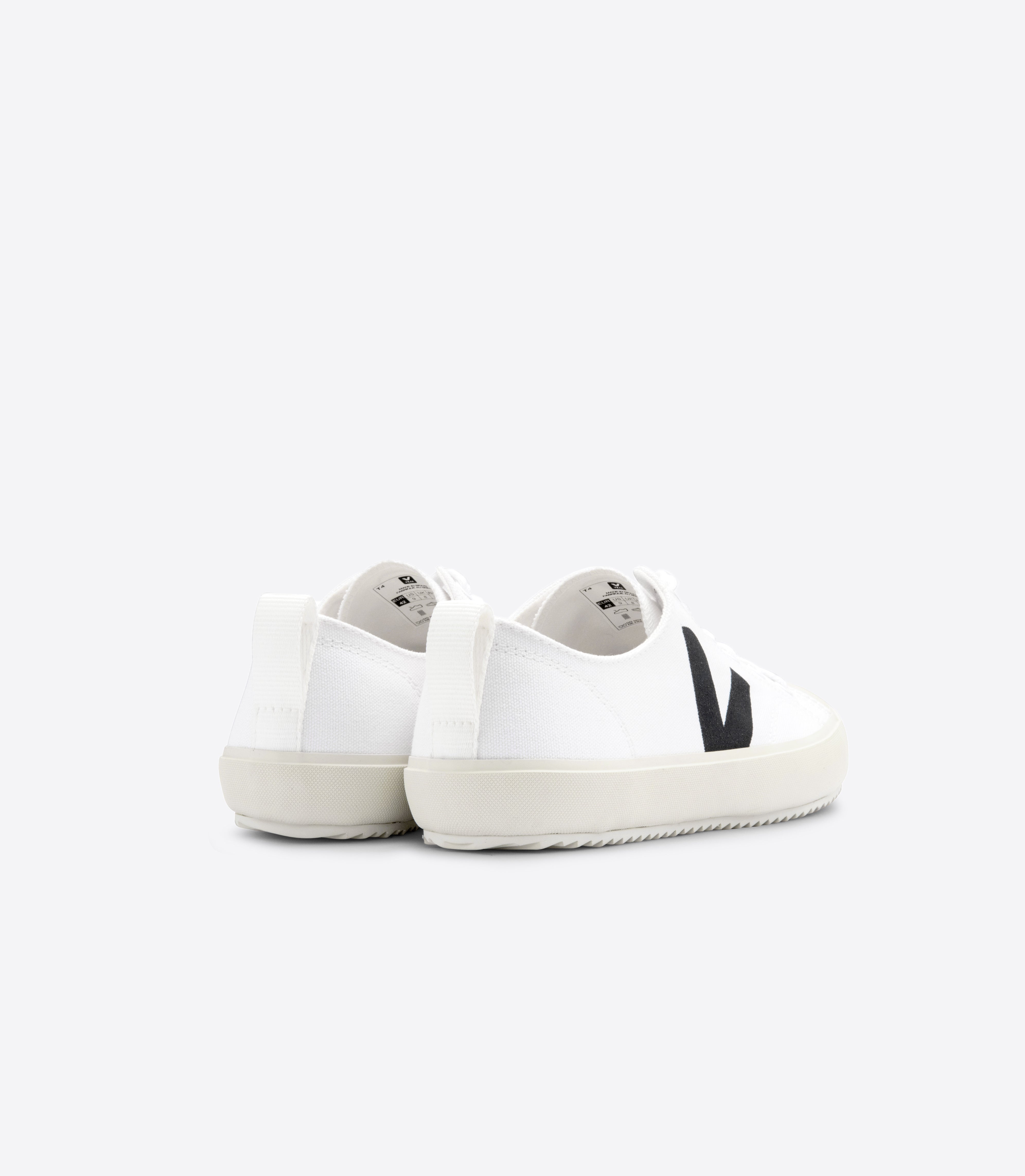 Organic Cotton Sneakers for Men - White Black