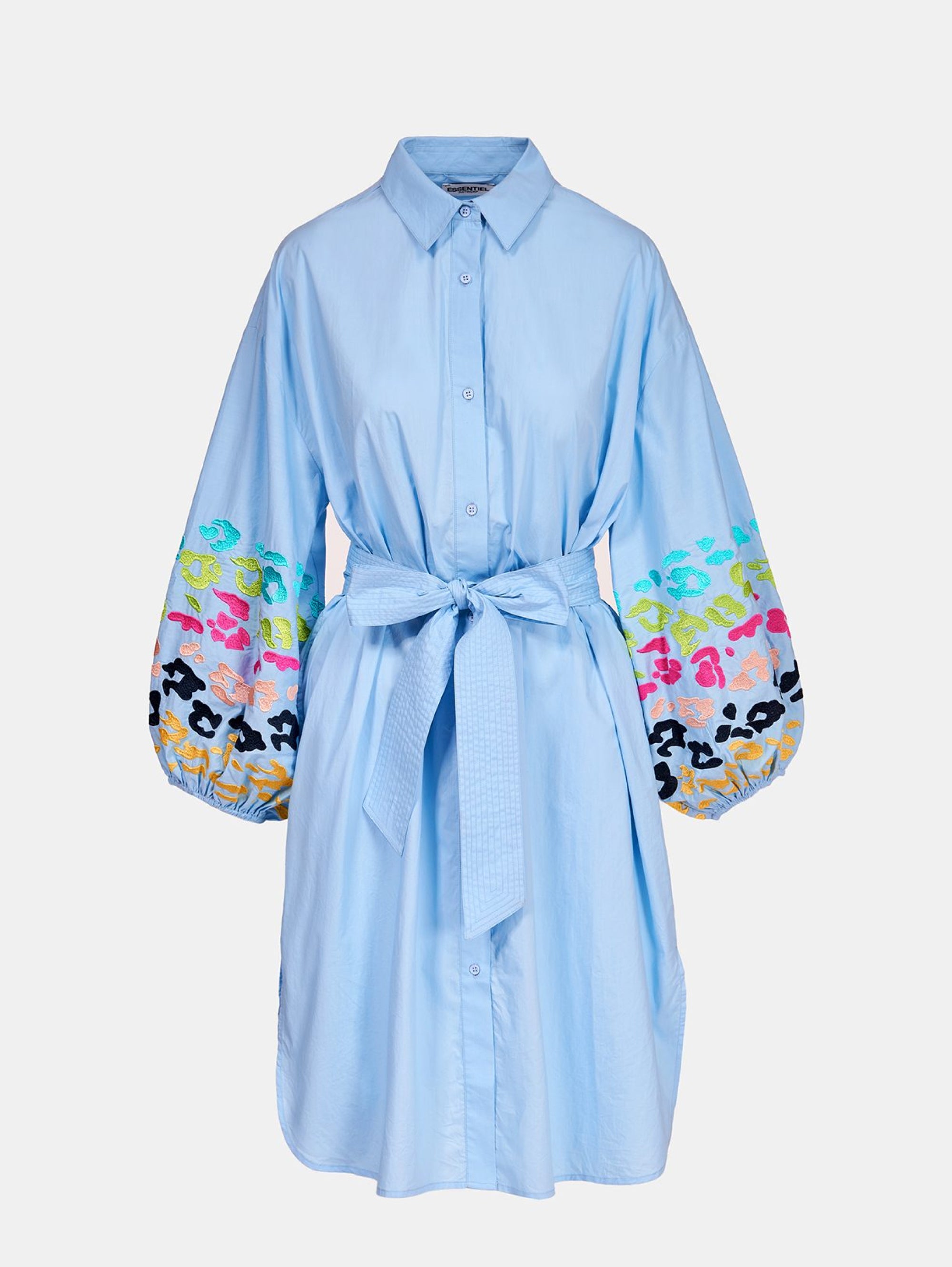 essentiel antwerp shirt dress Essentiel Antwerp Neon Green Shirt Dress SYBIL Boutique