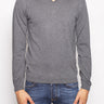 ALPHA STUDIO-Maglione con Profili Elastici Grigio-TRYME Shop