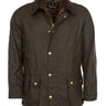 BARBOUR-Giacca Ashby in Cotone Cerato Oliva-TRYME Shop