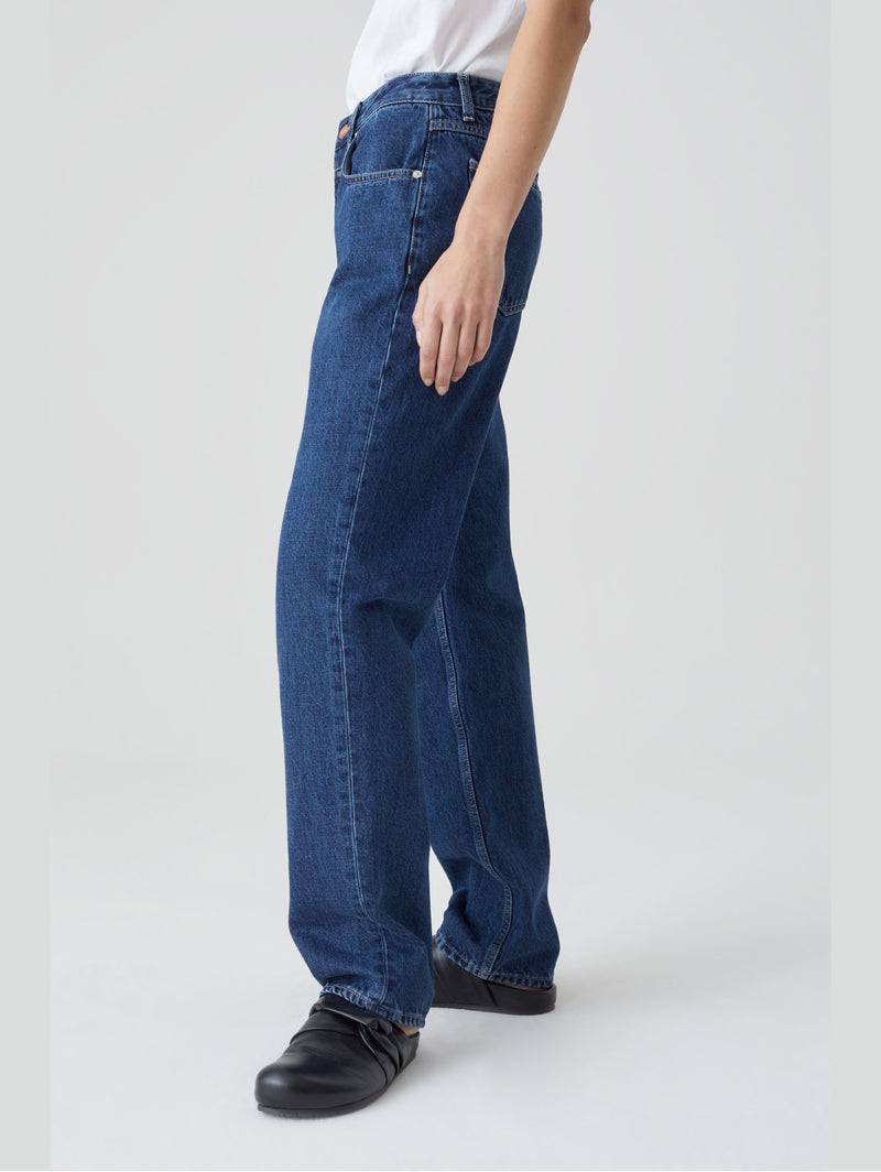 Jeans Relaxed Fit in Cotone Organico Blu
