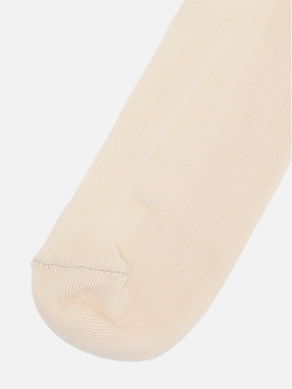 Frottee-Socken mit cremefarbenem Logo