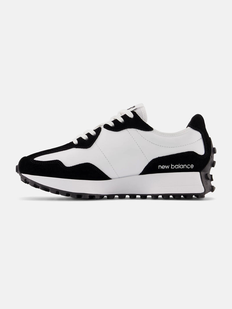 Sneakers in Pelle 327 Bianco/Nero