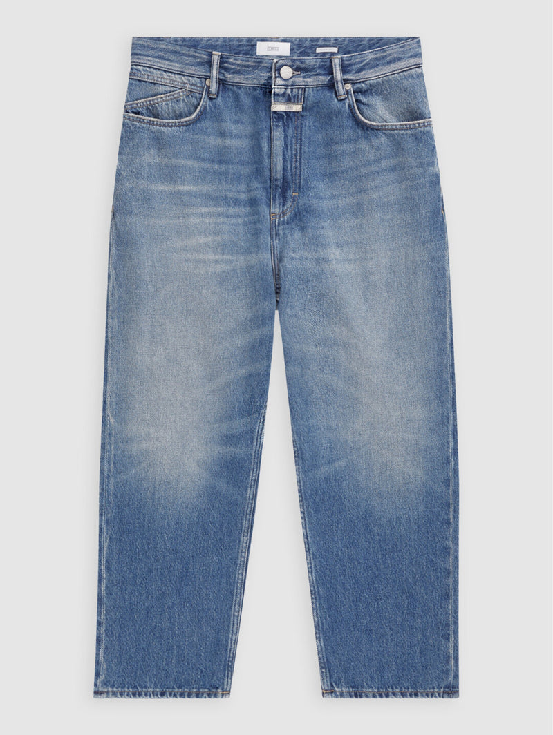 Jeans Relaxed Fit in Cotone Riciclato Blu