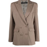 FEDERICA TOSI-Blazer Doppio Petto Fango-TRYME Shop