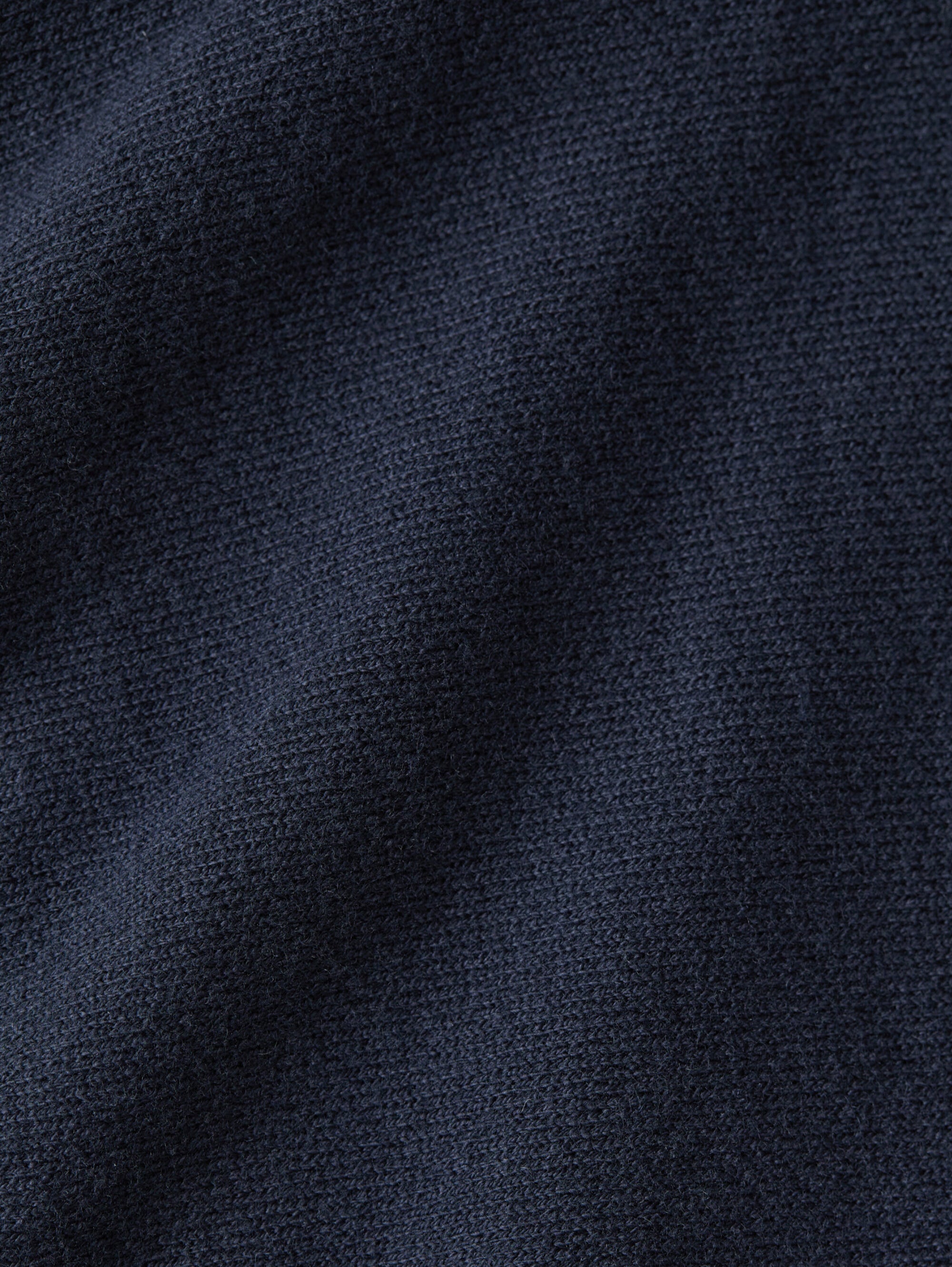 Midnight Blue Cotton Blend Knit Sweatshirt