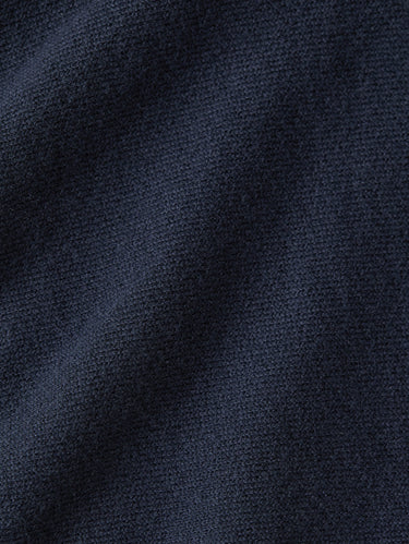 Sweatshirt aus Baumwollmischstrick in Mitternachtsblau