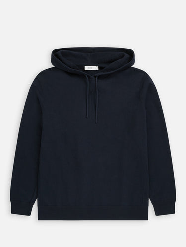 Sweatshirt aus Baumwollmischstrick in Mitternachtsblau