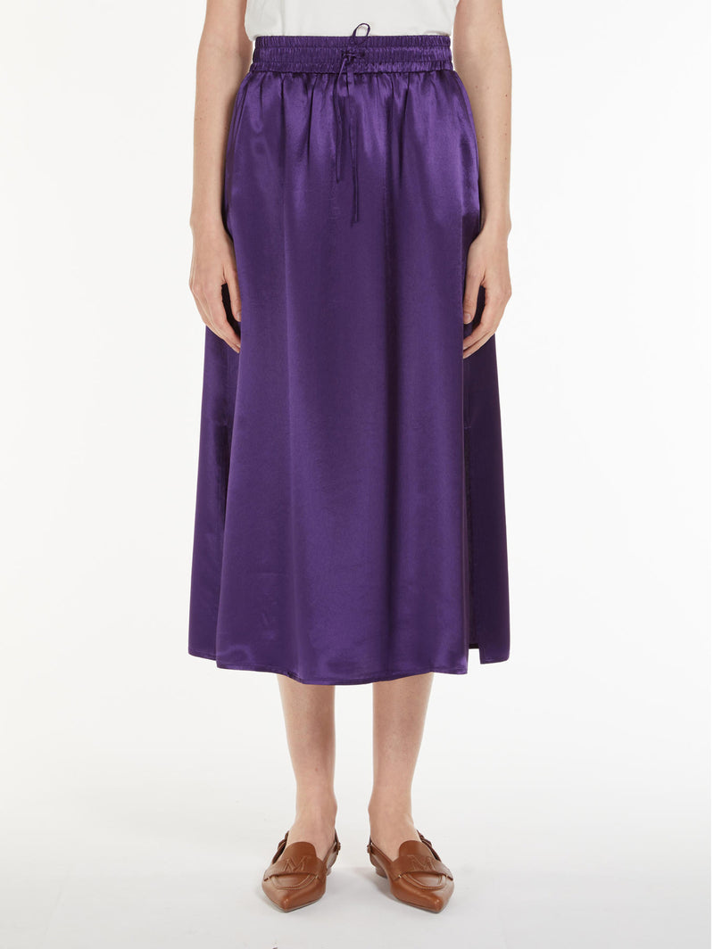 MAX MARA LEISURE-Gonna Con Coulisse Viola-TRYME Shop