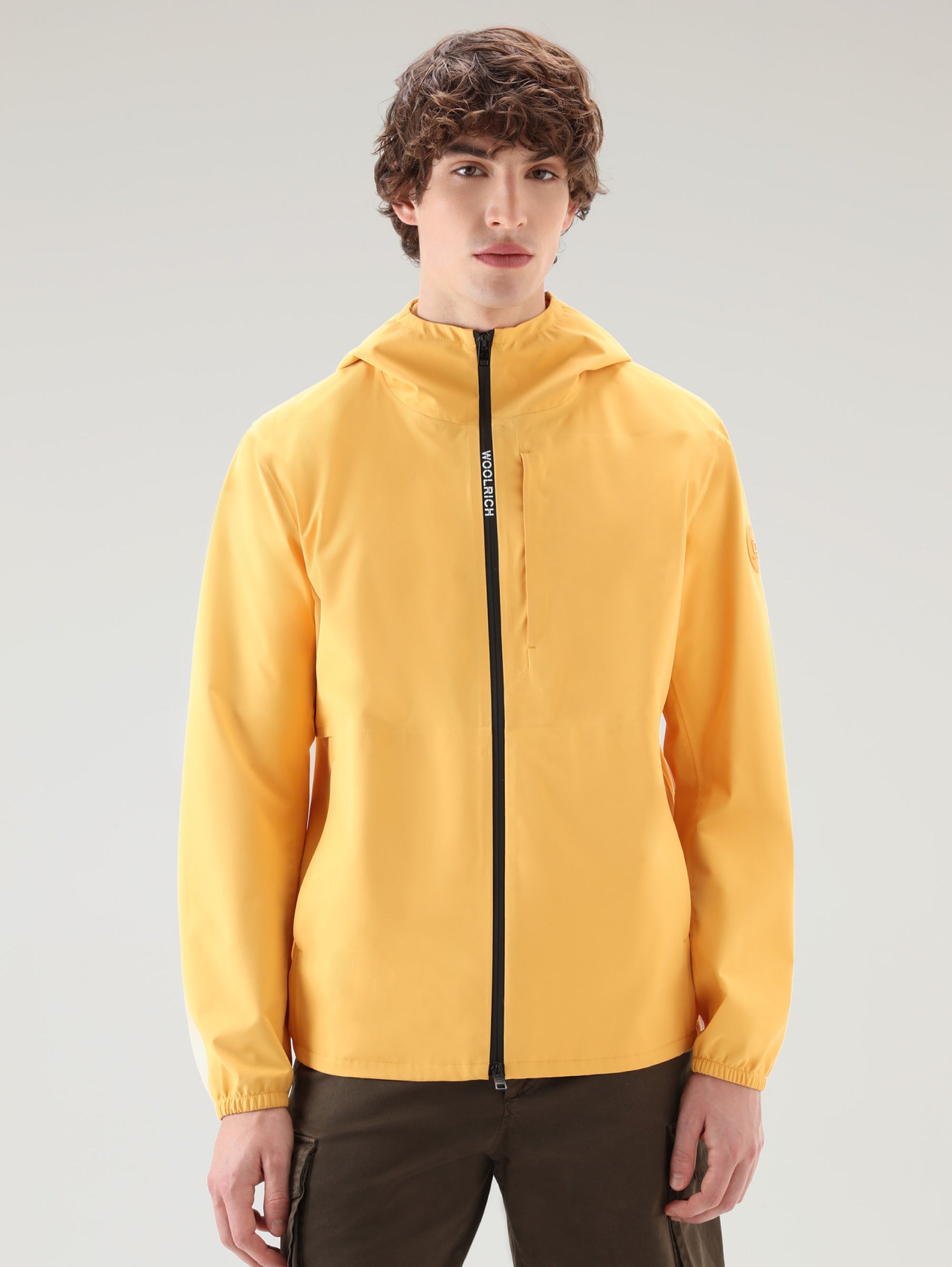 WOOLRICH-Giacca Traspirante ed Impermeabile Giallo-TRYME Shop