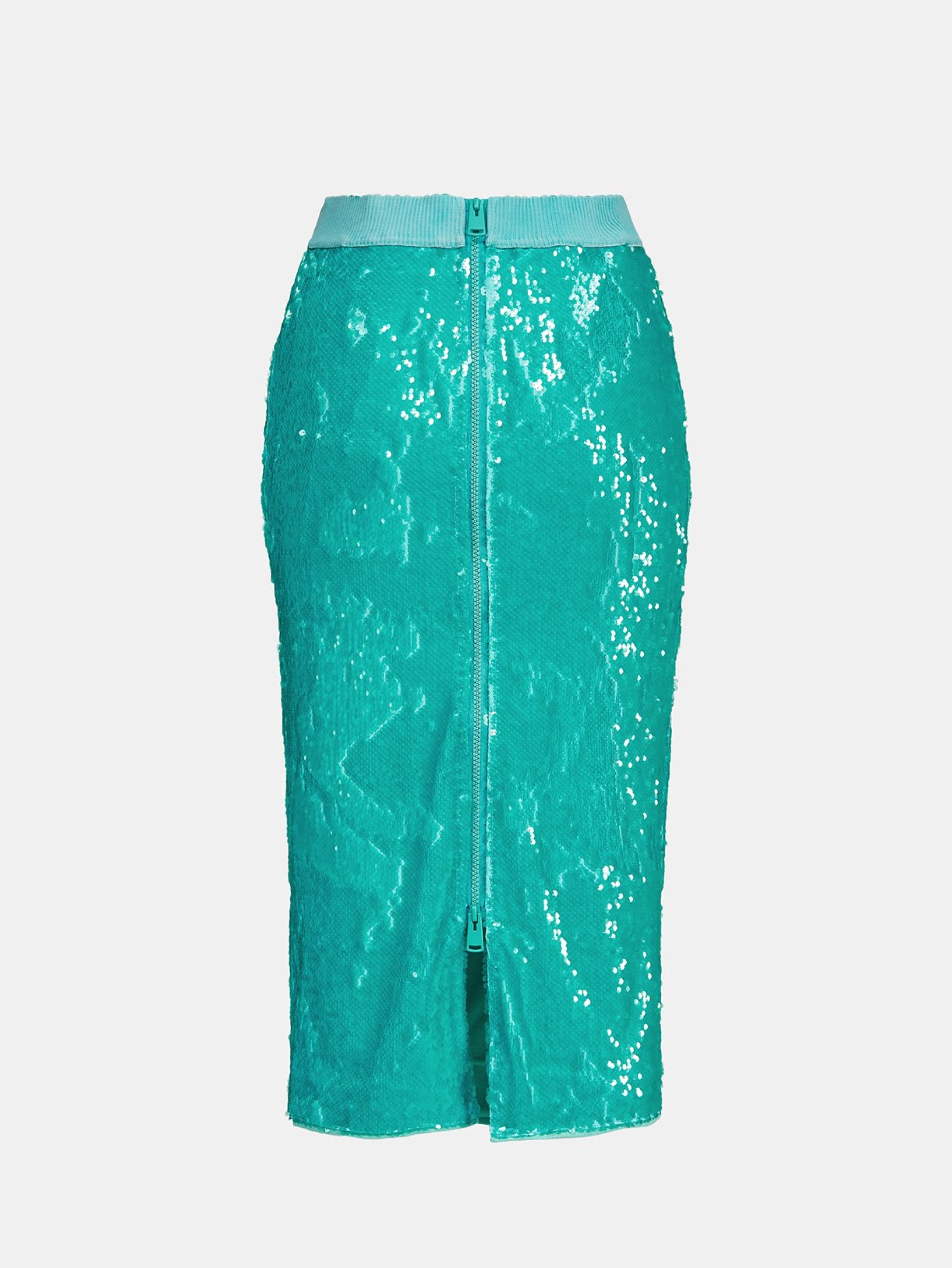 ESSENTIEL ANTWERP Turquoise Full Sequin Midi Skirt – TRYME Shop
