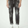 JOHN RICHMOND-Jeans Skinny con Schizzi Nero-TRYME Shop